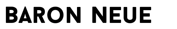 Baron Neue font preview